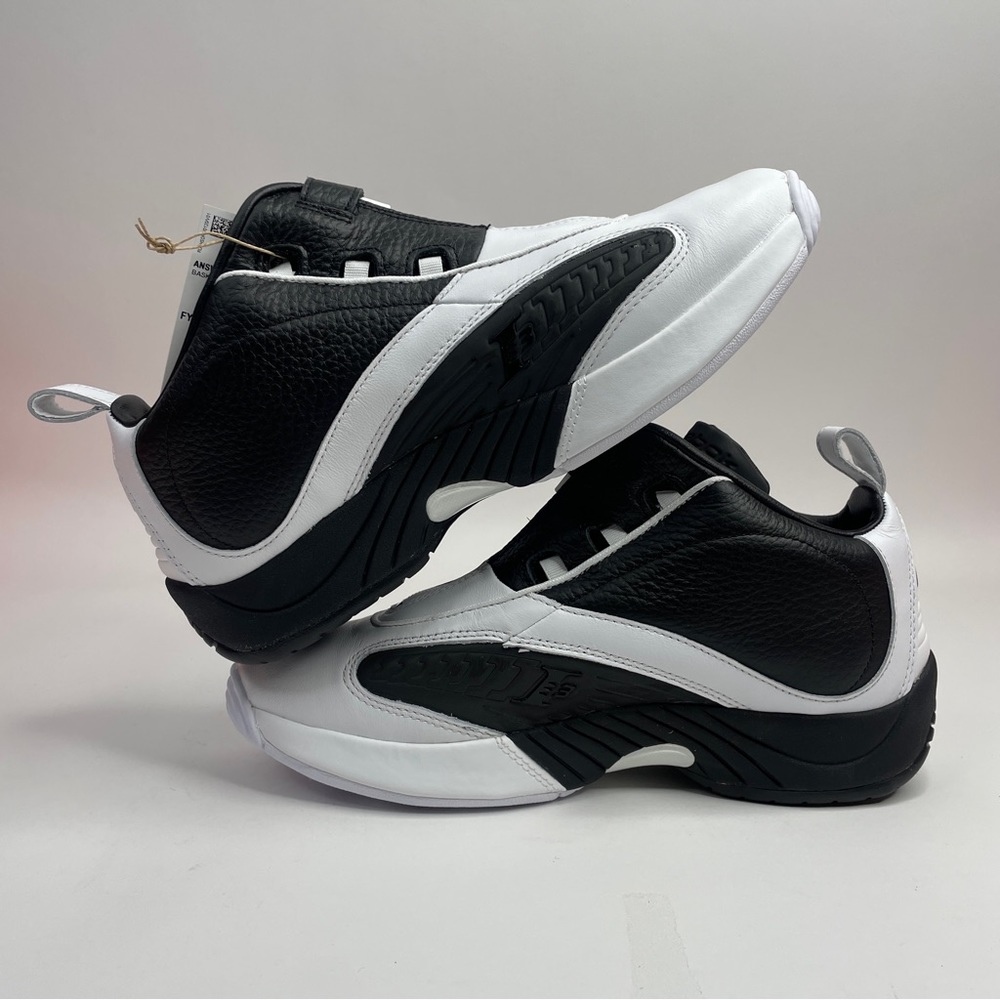 Reebok Inverson Answer IV OG Shoes “NBA Final” White Black - Picture 3 of 5
